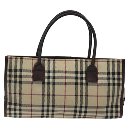 Burberry Nova Check Handbag Nova Check Canvas and leather, BEIGE, NYLON, Handbag