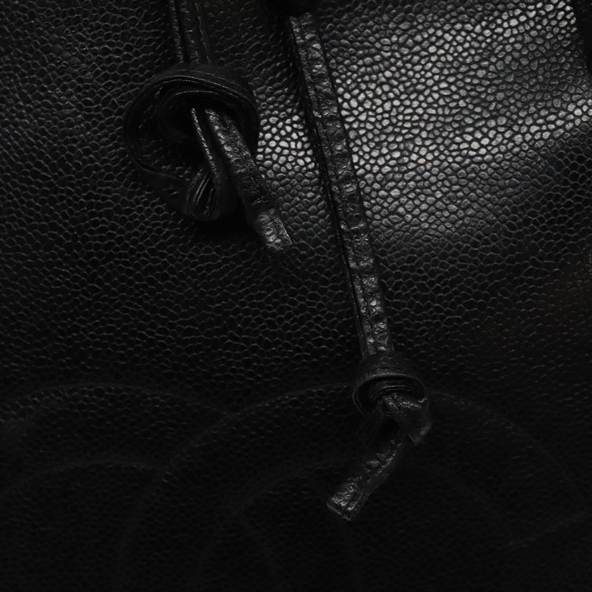 Chanel Vintage CC Dome Bag Caviar, Black, Calfskin, Handbag