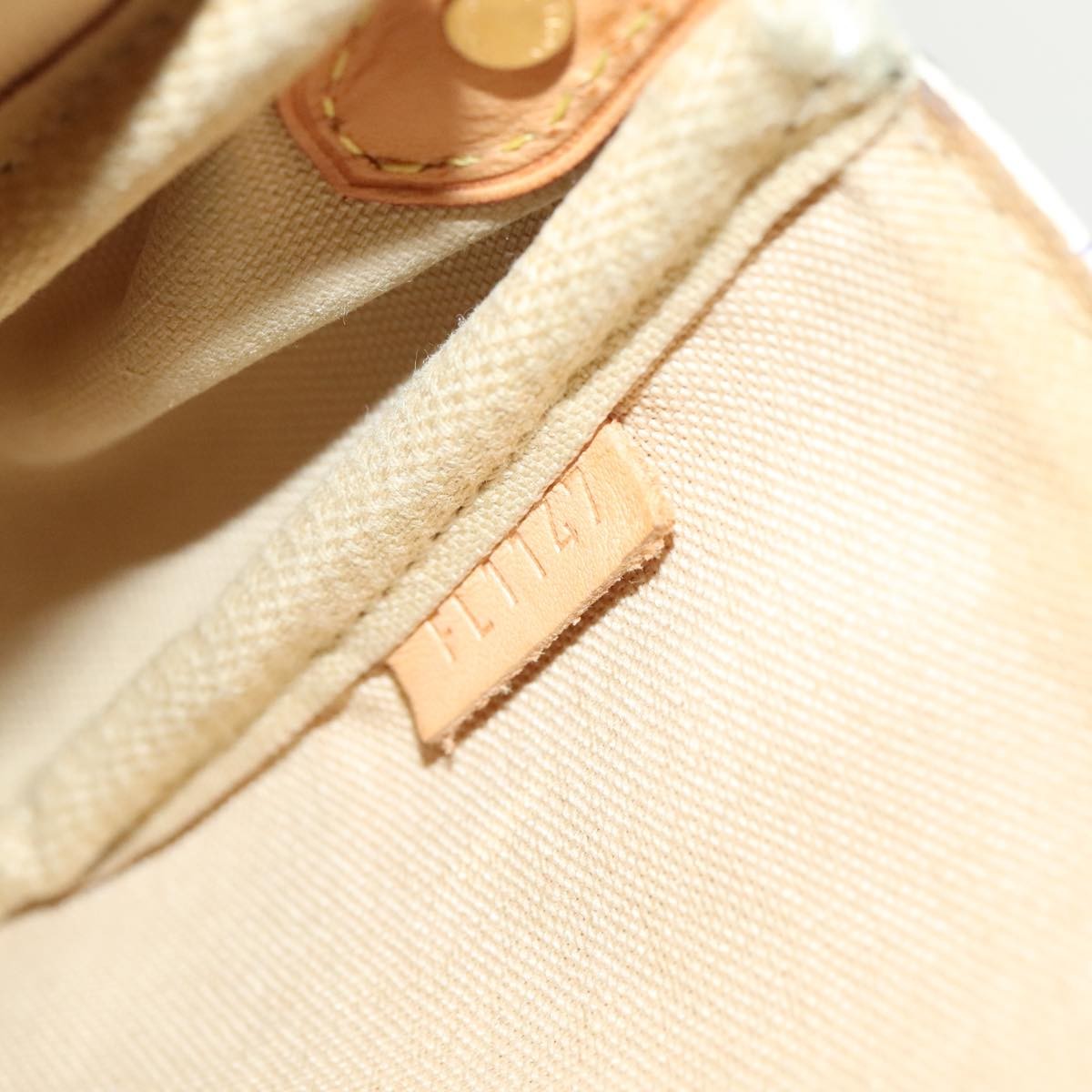 Louis Vuitton Favorite Handbag Damier, WHITE, CANVAS, Handbag