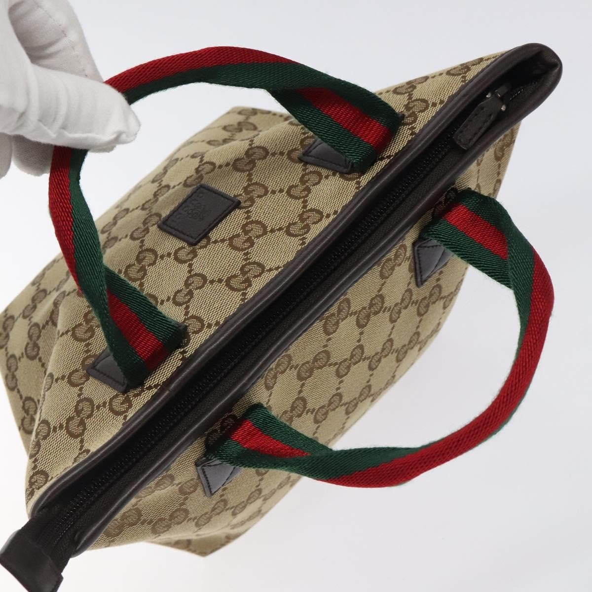 Gucci GG Canvas Bag Canvas, BEIGE, CANVAS, Handbag