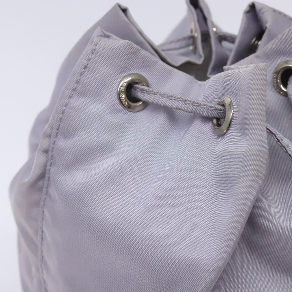 Prada Vela Drawstring Bucket Pouch Tessuto, Purple, Nylon, Clutch