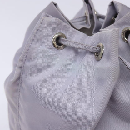Prada Vela Drawstring Bucket Pouch Tessuto, Purple, Nylon, Clutch