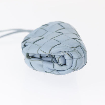 Bottega Veneta The Pouch Intrecciato Nappa, BLUE, LEATHER, Clutche & pouche