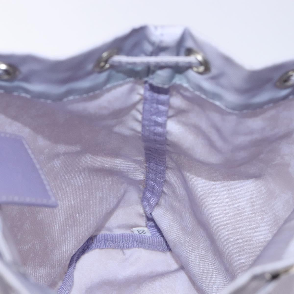 Prada Vela Drawstring Bucket Pouch Tessuto, Purple, Nylon, Clutch
