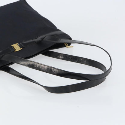 Salvatore Ferragamo Vala tote Canvas, BLACK, CANVAS, Tote bag