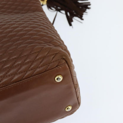 Bally Vintage Tote Bag Leather, BROWN, LEATHER, Tote bag