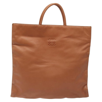 Loewe Anagram handbag Leather, BROWN, LEATHER, Handbag