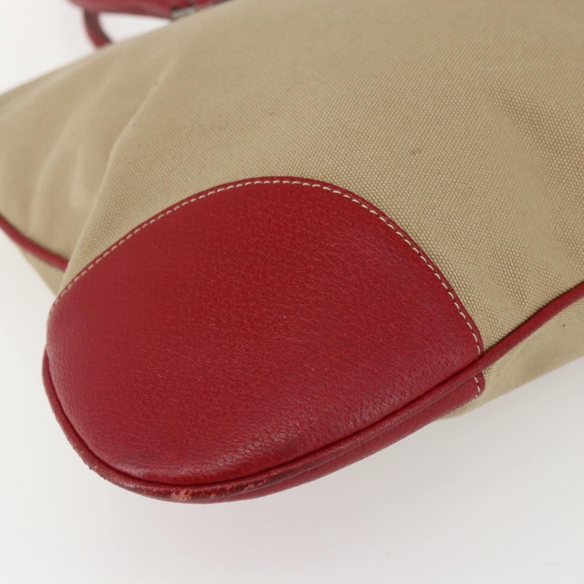 Prada Vintage Handbag Canvas, Beige, Canvas, Handbag