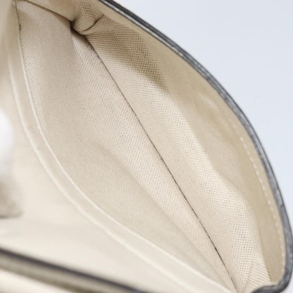 Gucci Front Pocket Belt Bag GG Embossed Perforated Leather, WHITE, LEATHER, Shoulder bag