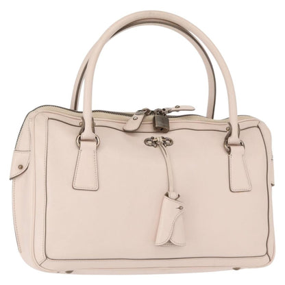 Salvatore Ferragamo Gancini handbag Leather, Pink, Leather, Handbag