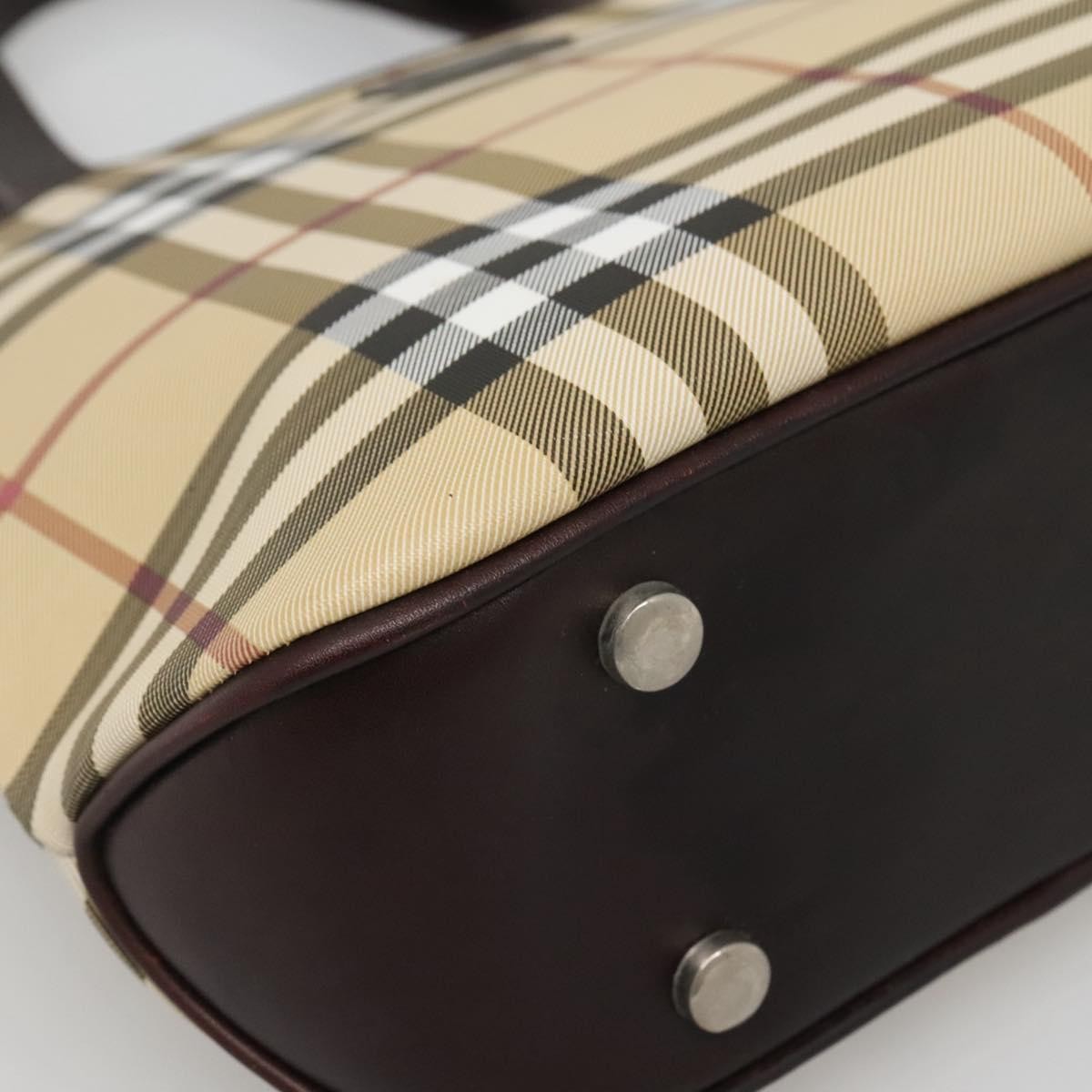 Burberry Nova Check Handbag Nova Check Canvas, BEIGE, CANVAS, Handbag