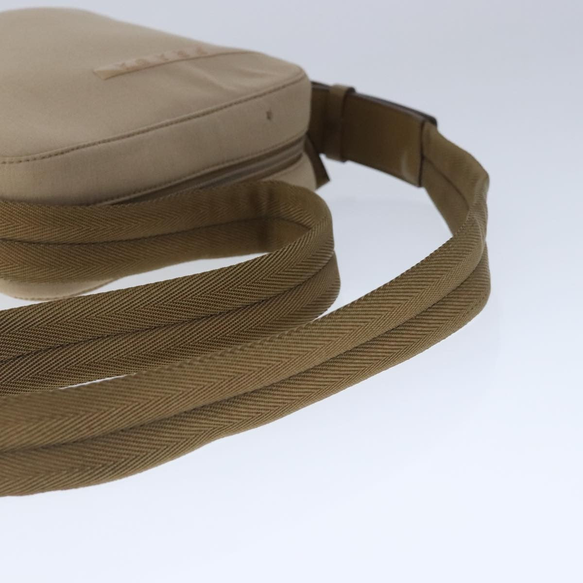 Prada Vintage Shoulder Bag Canvas, BEIGE, CANVAS, Shoulder bag
