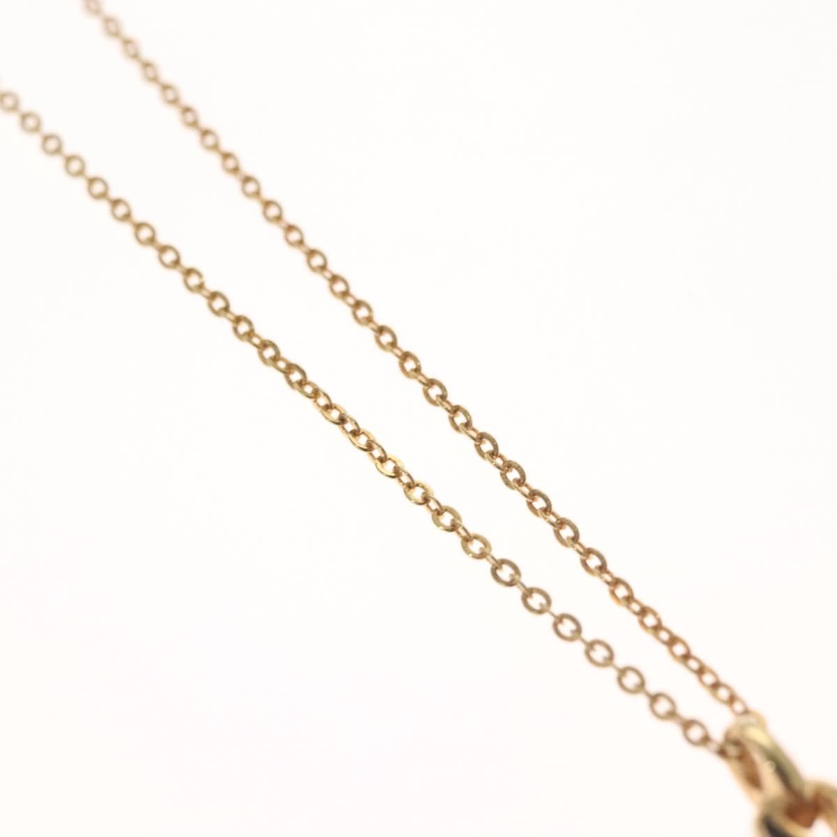 Christian Dior Vintage CD Pendant Necklace Metal with Crystals, GOLD, METAL, Necklace