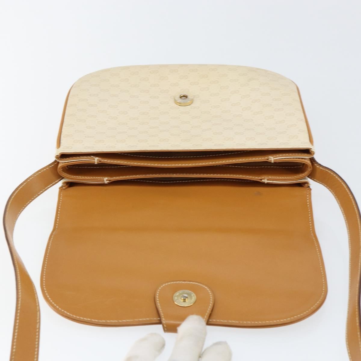 Gucci Micro GG supreme shoulder bag GG canvas, ECRU, PVC, Shoulder bag