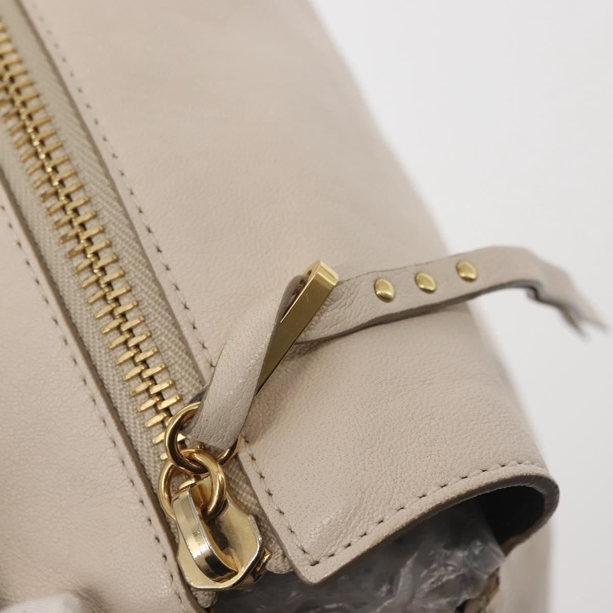 Chloe Vanessa Shoulder Bag Leather, ECRU, LEATHER, Shoulder bag