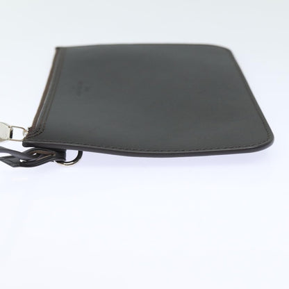 Louis Vuitton Neverfull Pochette Leather, BROWN, LEATHER, Clutche & pouche