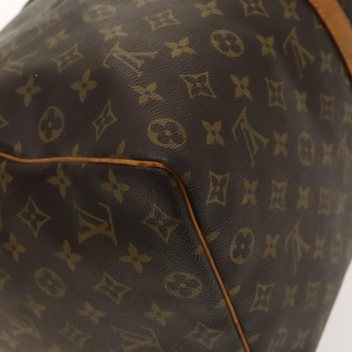 Louis Vuitton Keepall Bag Monogram Canvas, BROWN, CANVAS, Travel bag