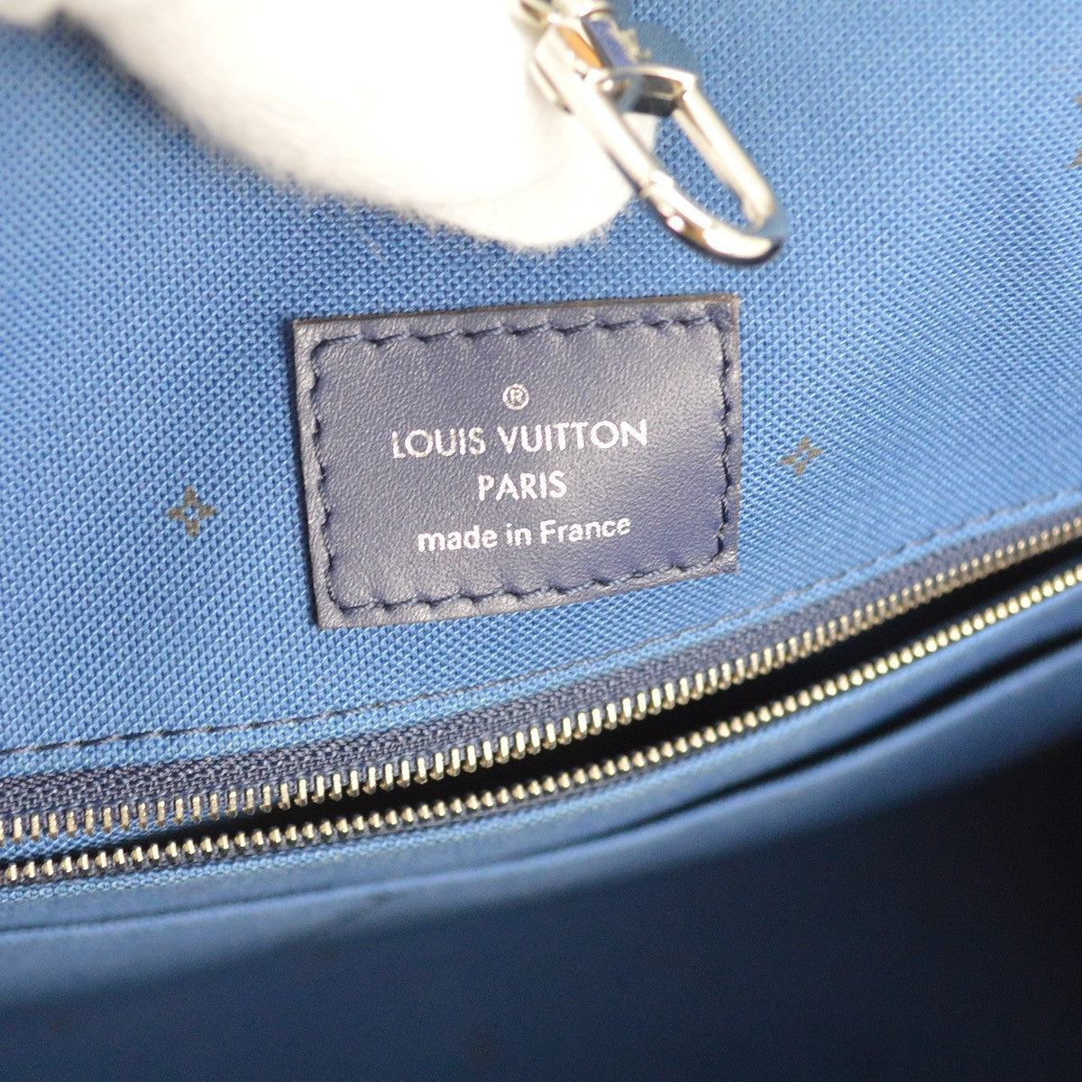 Louis Vuitton OnTheGo Tote Limited Edition Escale Monogram Giant, BLUE, CANVAS, Tote bag