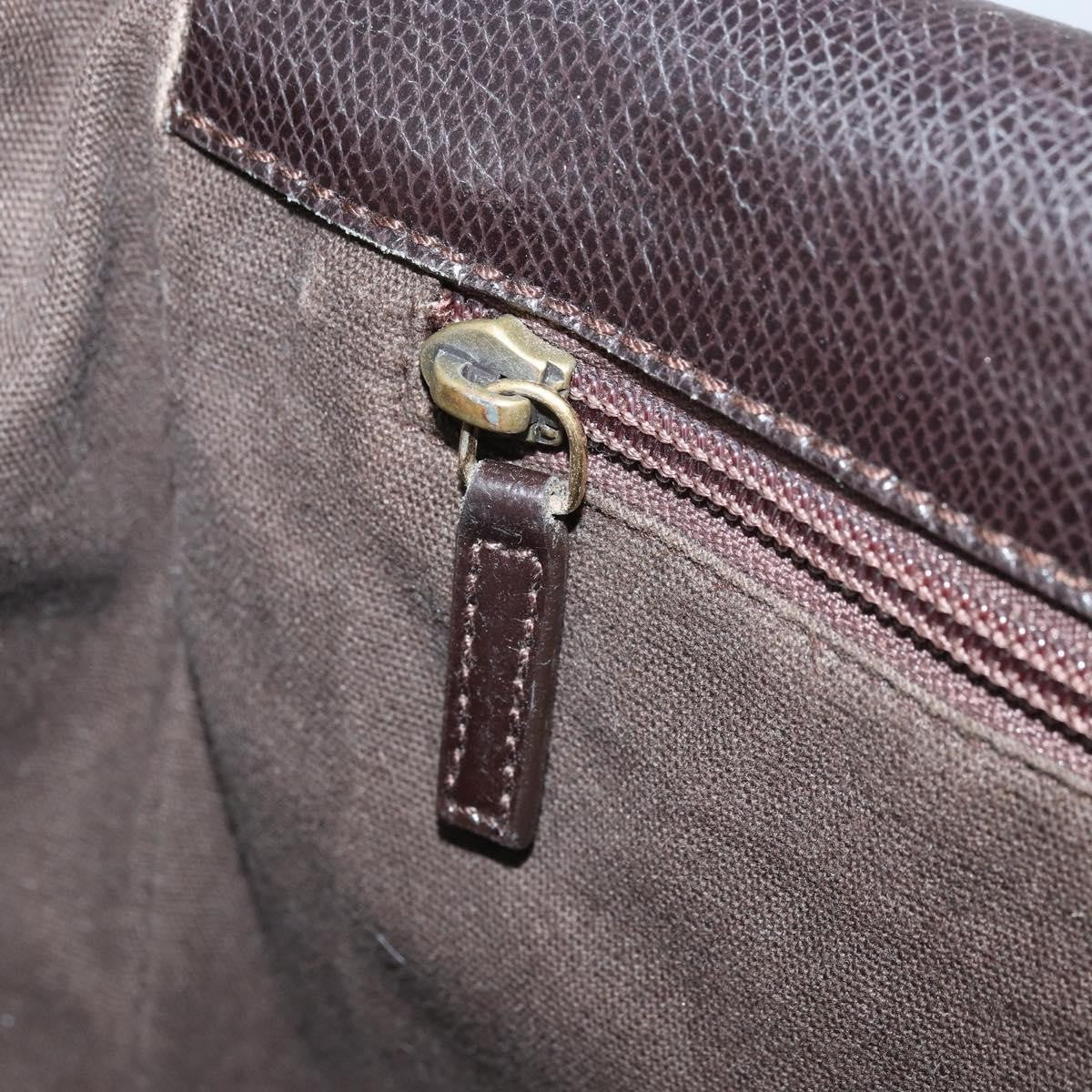 Salvatore Ferragamo Vintage Shoulder Bag Leather, BROWN, LEATHER, Shoulder bag