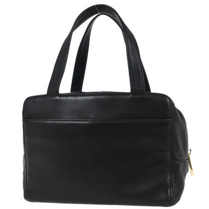 Loewe Anagram handbag Leather, BLACK, LEATHER, Handbag