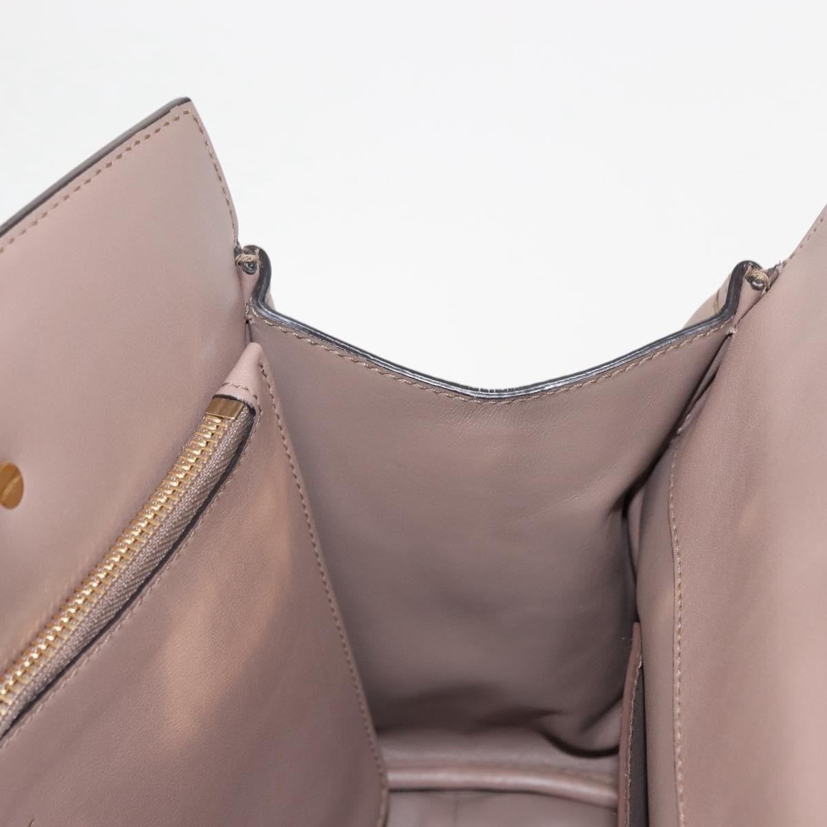 Salvatore Ferragamo Studio Satchel Leather, BEIGE, LEATHER, Handbag