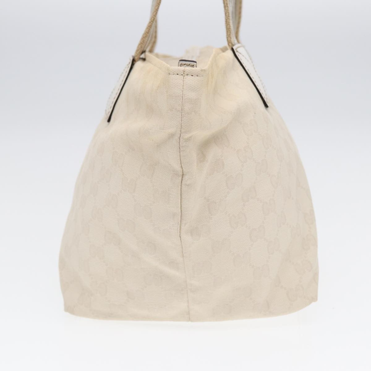 Gucci Web Zip Tote GG Canvas, BEIGE, CANVAS, Tote bag