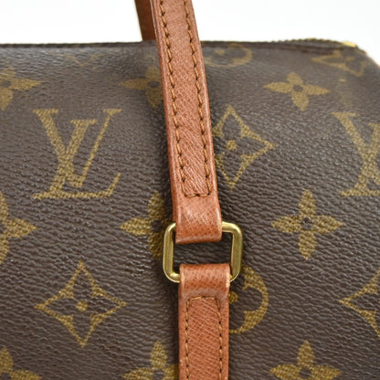 Louis Vuitton Papillon Handbag Monogram Canvas, Brown, Canvas, Handbag