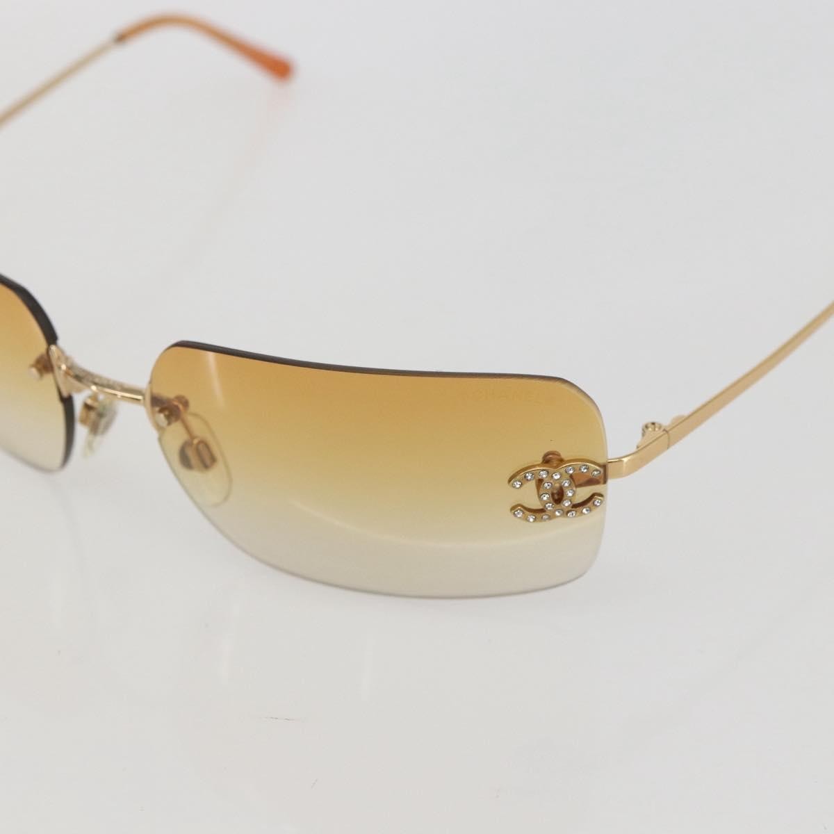 Chanel Logo CC Sunglasses Metal, ORANGE, METAL, Sunglasse