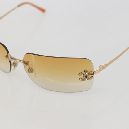 Chanel Logo CC Sunglasses Metal, ORANGE, METAL, Sunglasse