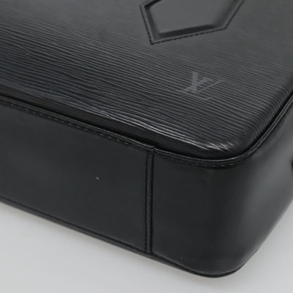 Louis Vuitton Voltaire Handbag Epi Leather, BLACK, LEATHER, Handbag