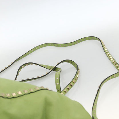 Valentino Garavani Rockstud Tote Textured Leather, GREEN, LEATHER, Tote bag