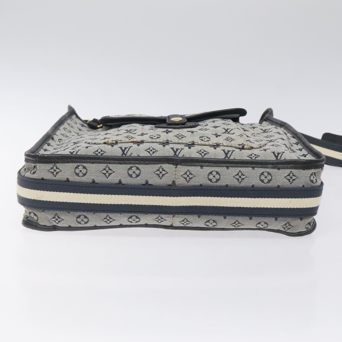 Louis Vuitton Mary Kate Messenger Bag Mini Lin, NAVY, CANVAS, Shoulder bag