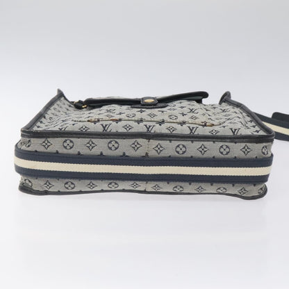 Louis Vuitton Mary Kate Messenger Bag Mini Lin, NAVY, CANVAS, Shoulder bag