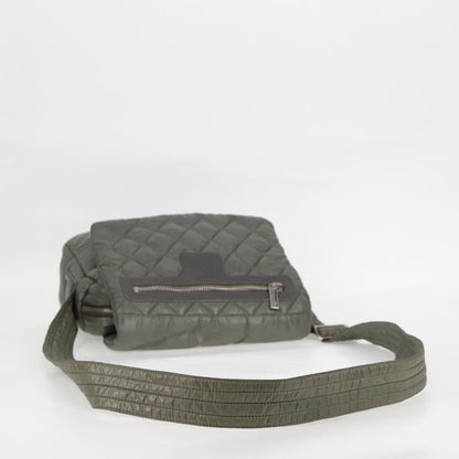 Chanel Coco Cocoon Messenger Bag Quilted Nylon, KHAKI, NYLON, Crossbody bag