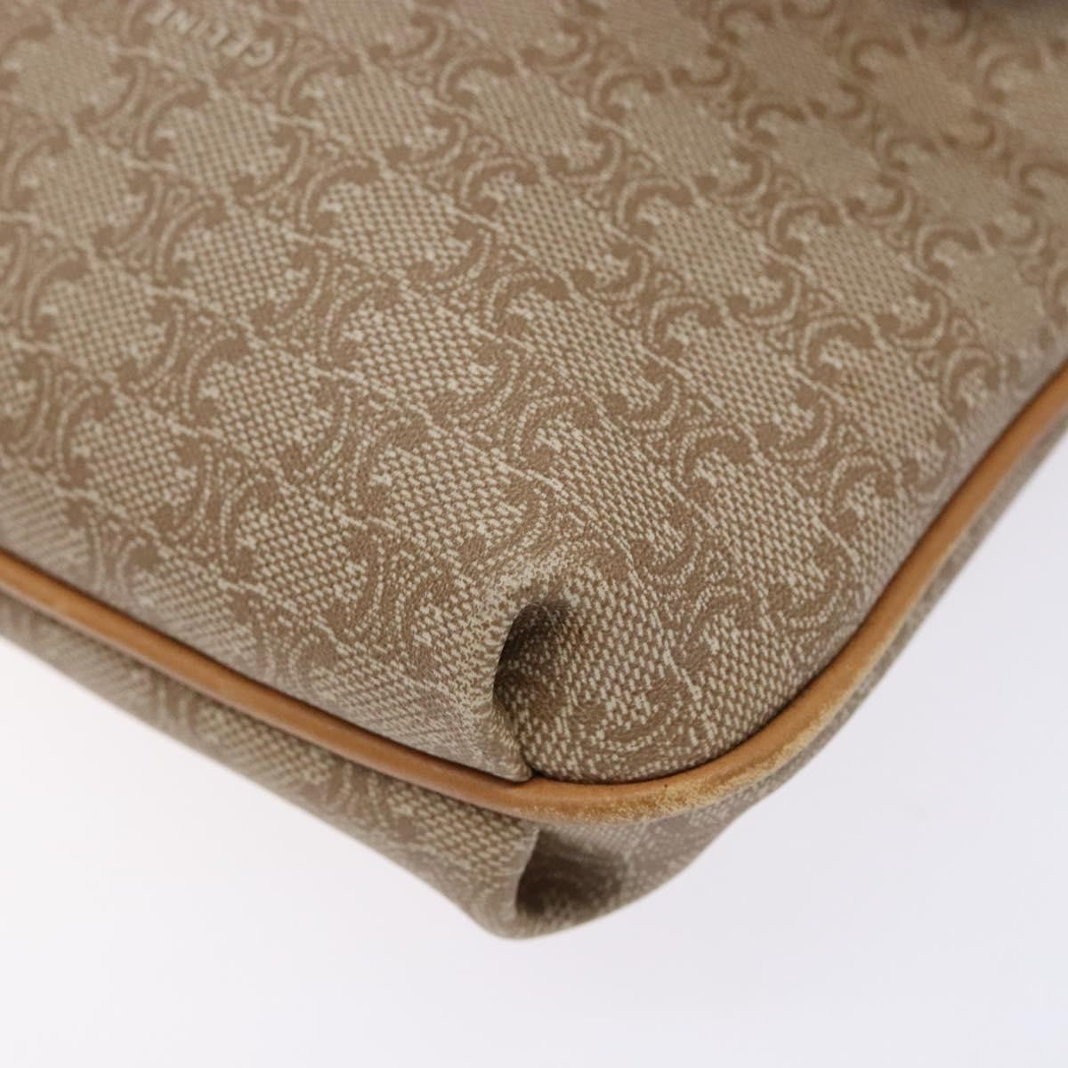 Celine Macadam Pochette Classic, BEIGE, LEATHER, Clutche & pouche