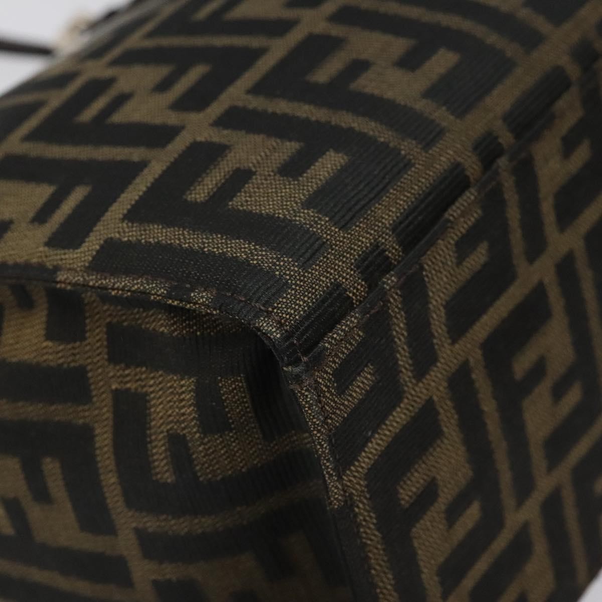 Fendi Zucca Tote bag FF motif, BLACK, CANVAS, Tote bag