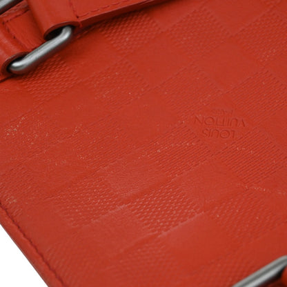Louis Vuitton Tadao Handbag Damier Infini Leather, Red, Leather, Handbag