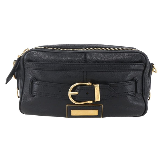 Burberry Vintage Shoulder Bag Leather, Black, Leather, Shoulder Bag