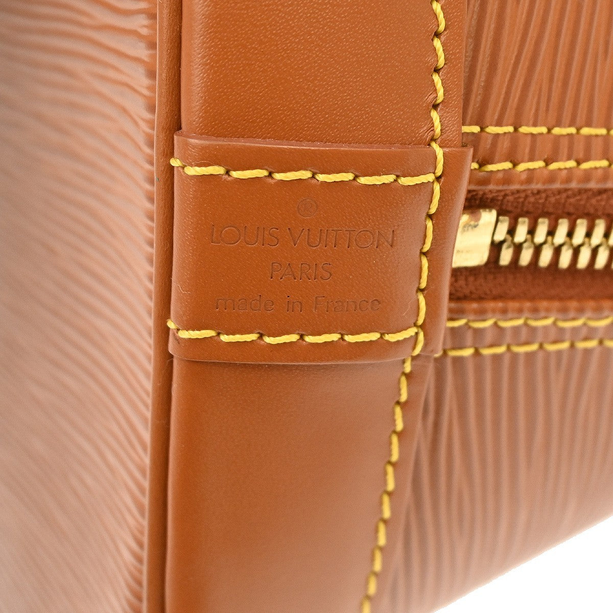 Louis Vuitton Vintage Alma Handbag Epi Leather, Brown, Leather, Handbag