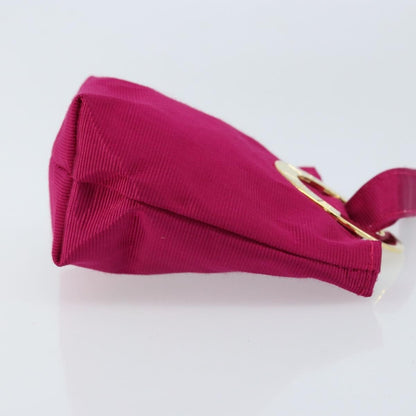 Celine Circle Logo Pouch Canvas, PINK, CANVAS, Clutche & pouche