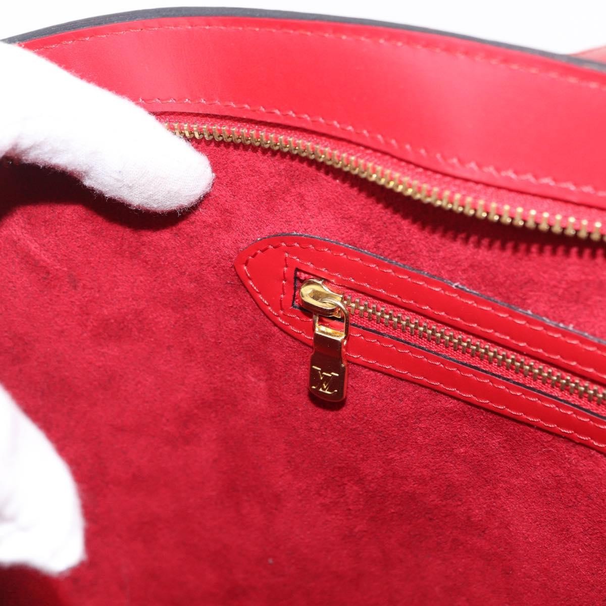 Louis Vuitton Saint Jacques Handbag Epi Leather, RED, LEATHER, Shoulder bag