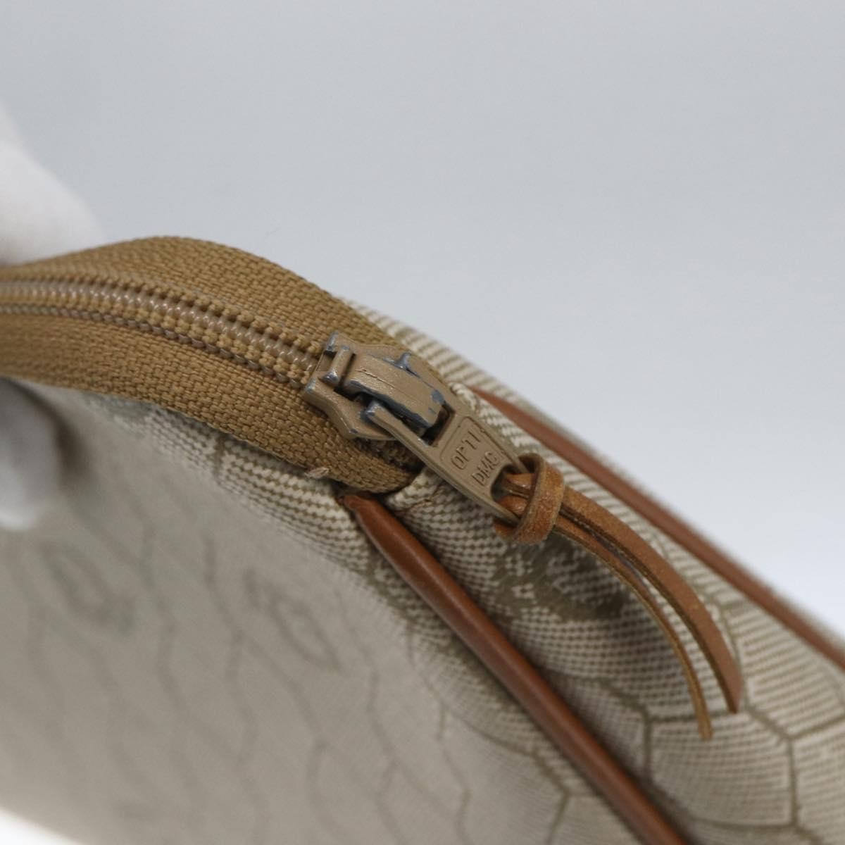 Christian Dior Vintage honeycomb clutch Canvas, Beige, Canvas, Clutch