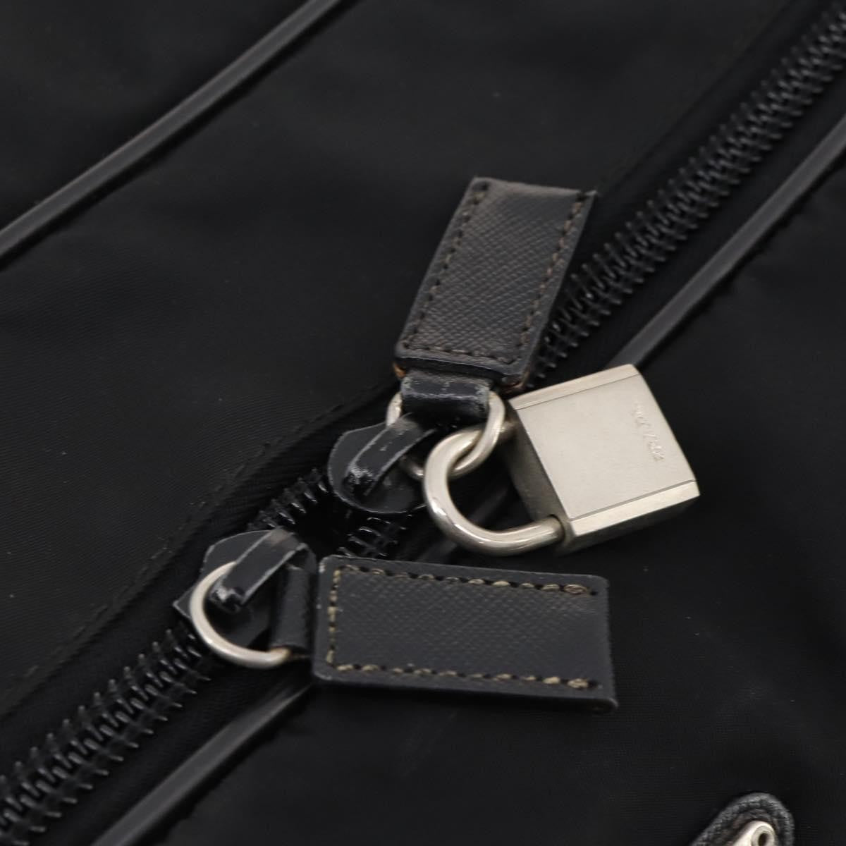 Prada Vintage Boston Bag Nylon, Black, Nylon, Travel Bag
