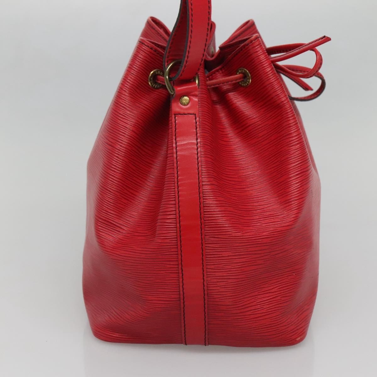 Louis Vuitton Bicolor Petit Noe Handbag Epi Leather, RED, LEATHER, Shoulder bag