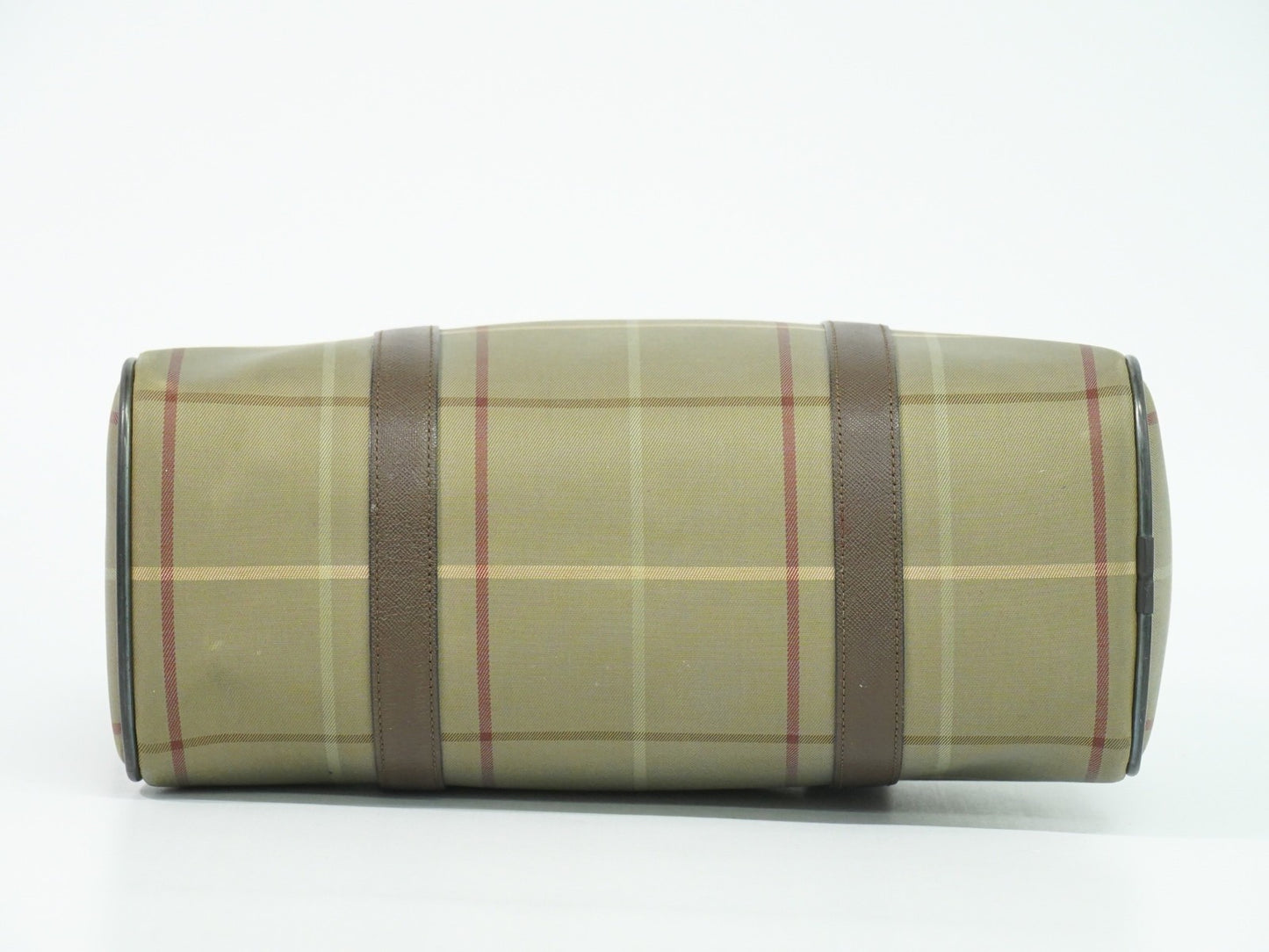 Burberry Nova check boston bag Canvas, KHAKI, CANVAS, Handbag