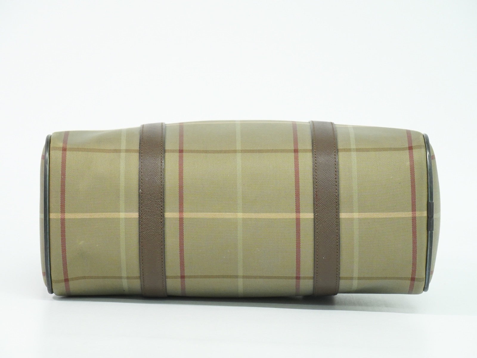 Burberry Nova check boston bag Canvas, KHAKI, CANVAS, Handbag