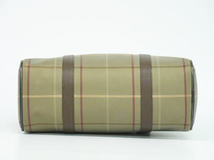 Burberry Nova check boston bag Canvas, KHAKI, CANVAS, Handbag