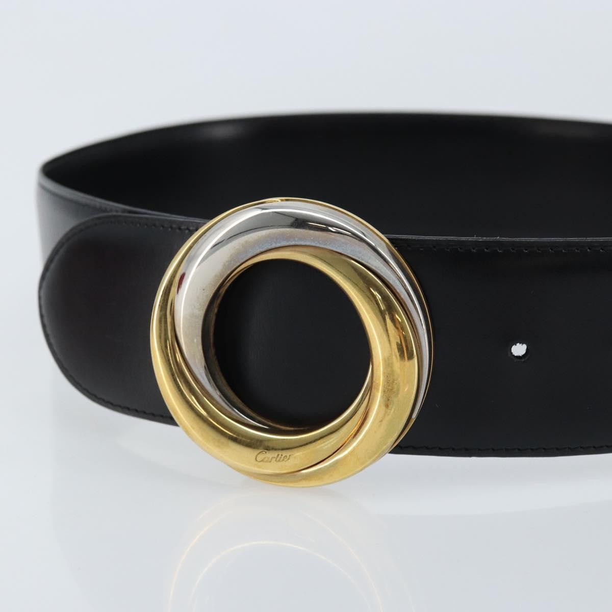 Cartier Trinity belt Leather, Black, Leather, Belt