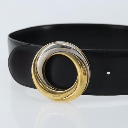 Cartier Trinity belt Leather, Black, Leather, Belt