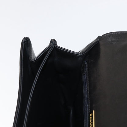 Bally Vintage Handbag Leather, BLACK, LEATHER, Handbag